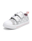 Kids Sneakers Boy and Girl Canvas Shoes Silver Dots - KKOMFORME