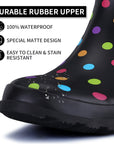 Multicolored Matte Chelsea Rain Boots