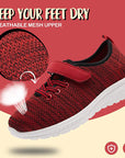 Little Kid Running/Walking Tennis Shoes Red Black- KOMFORME