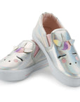 Silver Unicorn Slip-On Espadrilles - MYSOFT