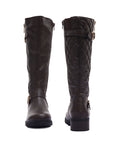 Metal Button Knee Boots Mysoft