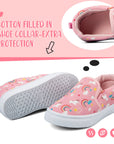 Rainbow Unicorn Cotton Lined Light Pink Espadrilles - MYSOFT