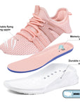 Pink Lightweight Breathable Tennis Sneakers - MYSOFT