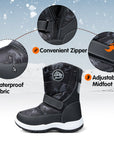 Zipper Camouflage Outdoor Waterproof Snow Boots - MYSOFT