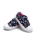 Kids Sneakers Boy Canvas Shoes Black Stars - KKOMFORME