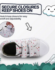 Kids Sneakers Boy and Girl Canvas Shoes White Dots - KKOMFORME
