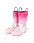 Girl Rain Boots Rubber Unicorns Kids Shoes - KKOMFORME