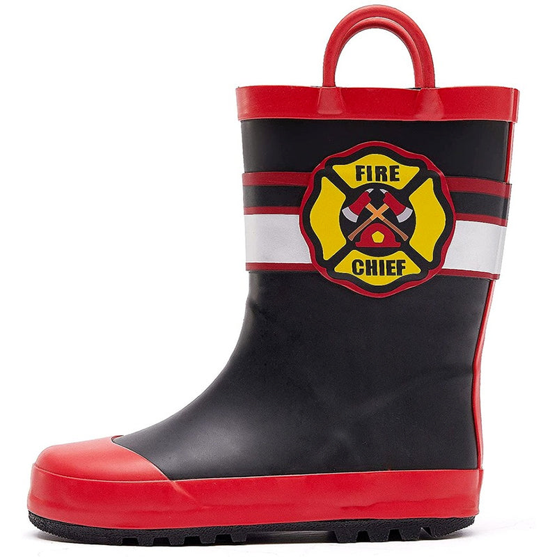 Boy&amp;Girl Rain Boots Waterproof Fire chief - KomForme