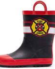 Boy&Girl Rain Boots Waterproof Fire chief - KomForme