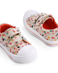 Color Circle Double Velcro Off-White Sneakers - MYSOFT