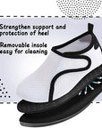 Water Shoes Quick Dry Non-Slip Toddler Water White -Komforme