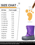 Purple Warm Waterproof Non-slip Snow Boots - MYSOFT