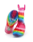Girls Light Rain Boots Colorful Kids Shoes - KKOMFORME