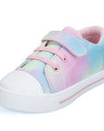 Colorful Hook and Loop Canvas Toddler Sneakers - MYSOFT