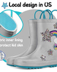 Boy&Girl Rain Boots Waterproof Glitter Star - KomForme