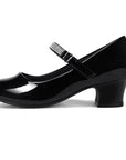 Low Heel Rhinestone Strap Mary Jane Shoes - MYSOFT