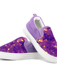 Purple Sequined Slip-On Canvas Shoes - MYSOFT