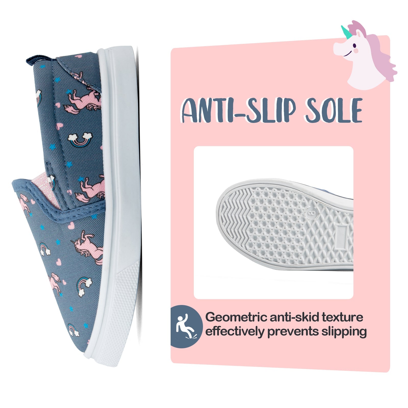 Denim Unicorn Cotton Lined Espadrilles - MYSOFT