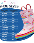 Rainbow Cloud Waterproof Pink Rubber Rain Boots - MYSOFT