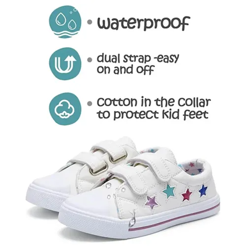 Toddler Sneakers for Boys and Girls Colorful Stars - KKOMFORME