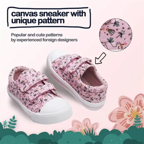 Kids Sneakers Boy and Girl Canvas Shoes Pink Unicorn - KKOMFORME
