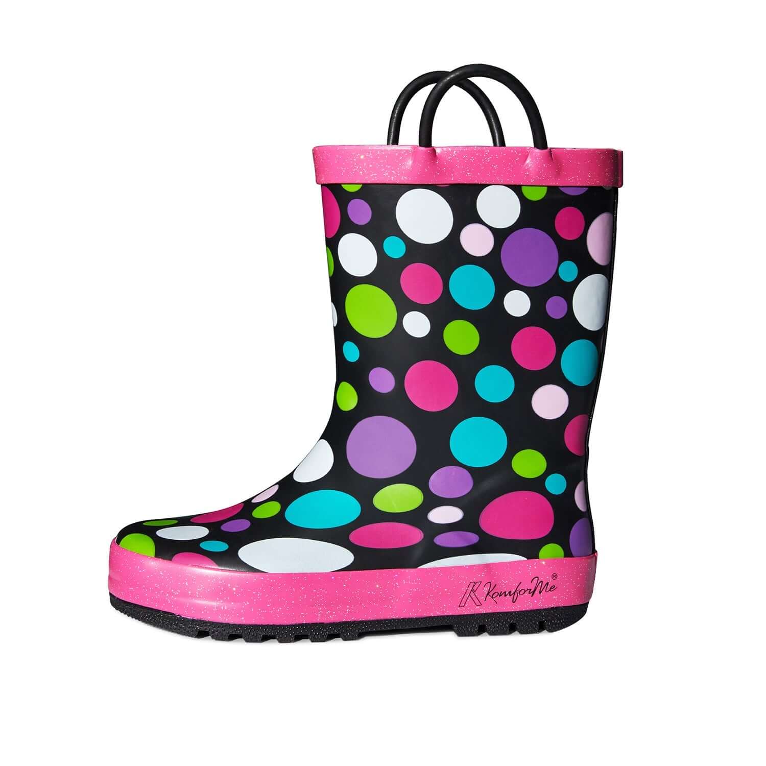 Colorful Circle Waterproof Non-Slip Rain Boots - MYSOFT