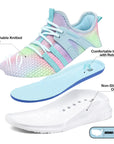 Blue Mesh Athletic Shoes for Kids