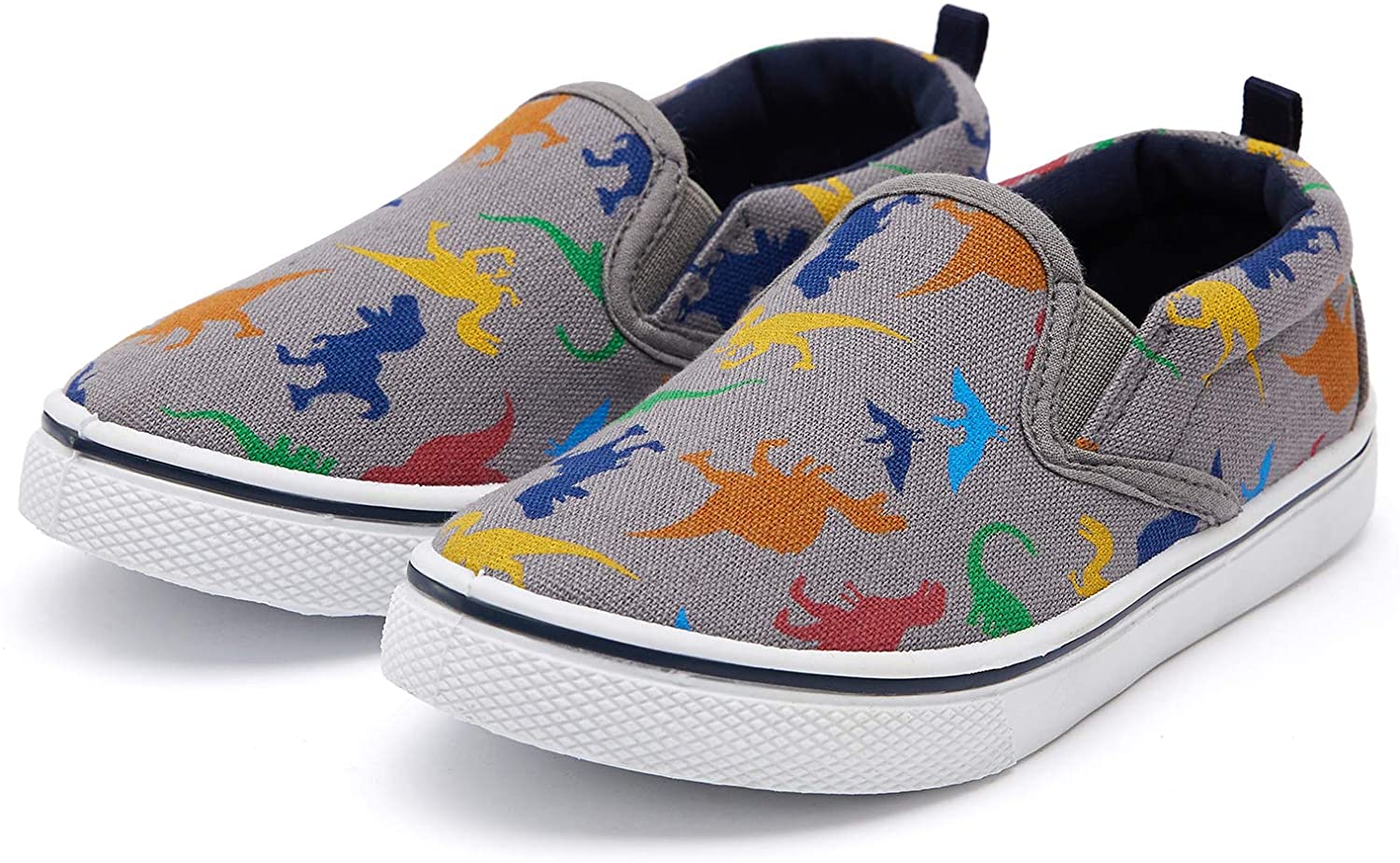 K KomForme Toddler Girls &amp; Boys Slip On Canvas Sneakers Loafers Moccasins Kids Tennis Shoes