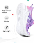 Purple Mesh Athletic Shoes for Kids