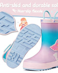 Boy&Girl Rain Boots Waterproof Princess Mermaid - KomForme