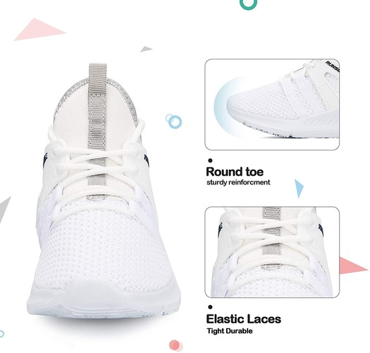 Kids Sneakers Running Tennis Athletic Shoes White -- KKomforme