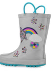 Rainbow Glitter Stars Waterproof Rubber Rain Boots - MYSOFT