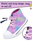 Colorful Swirled Stars High-Top Canvas Sneakers - MYSOFT