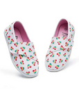 Kids Loafer Flat Slip On Canvas Sneakers White Heart - KKOMFORME