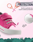 Kids toddler canvas shoes Sneakers Solid Pink - KKOMFORME