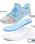 Lightweight Kids Knit Sports Shoes in Colorful