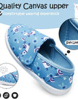K KomForme Toddler Girls Sneakers Slip On Moccasins Casual Canvas Shoes Kid's Lazy Loafers Shoes