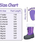 Purple Fur Collar Warm Non-Slip Snow Boots - MYSOFT