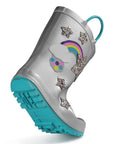 Rainbow Glitter Stars Waterproof Rubber Rain Boots - MYSOFT