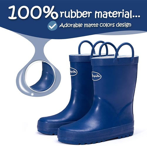 K KOMFORME SHOE Boy&Girl Rain Boots Waterproof Blue - KomForme product_description.