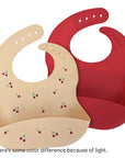 Labcosi Silicone Baby Bibs for Babies & Toddlers Set of 2, Baby Feeding Bibs for Boys and Girls