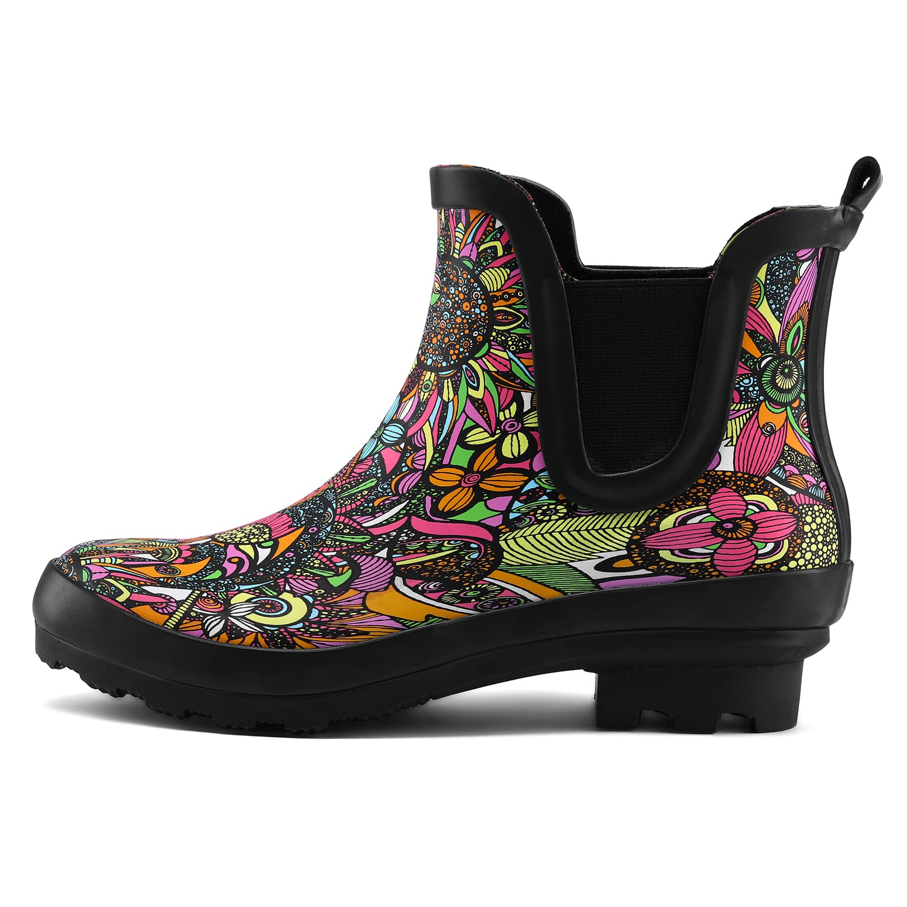 Multicolored Matte Chelsea Rain Boots