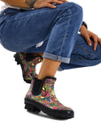 Multicolored Matte Chelsea Rain Boots