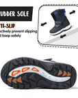 Velcro Side Zipper Outdoor Waterproof Snow Boots