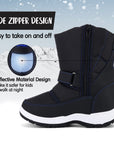 Velcro Side Zipper Outdoor Waterproof Snow Boots