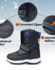 Velcro Side Zipper Outdoor Waterproof Snow Boots