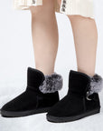 Classic Mid-calf Fur Lining Snow Boots