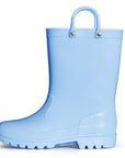 Solid Color Easy-on Handle Rubber Rain Boots