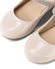 Kids Dress Shoes-Low Heel Rhinestone Strap Mary Jane Shoes