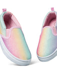 Gradient Glitter Slip-On Espadrilles